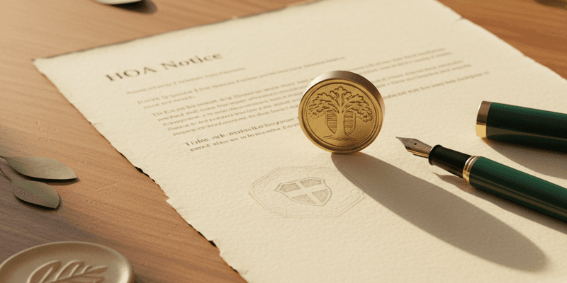 HOA Special Assessment Owner Notice Planning Guide