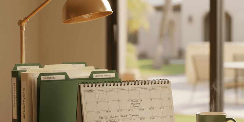 HOA Board Communication Calendar