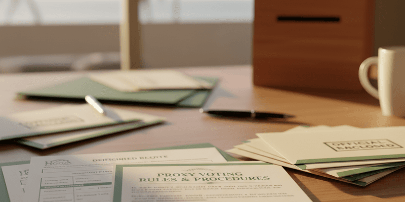 HOA Proxy Voting Rules and Ballot Procedures