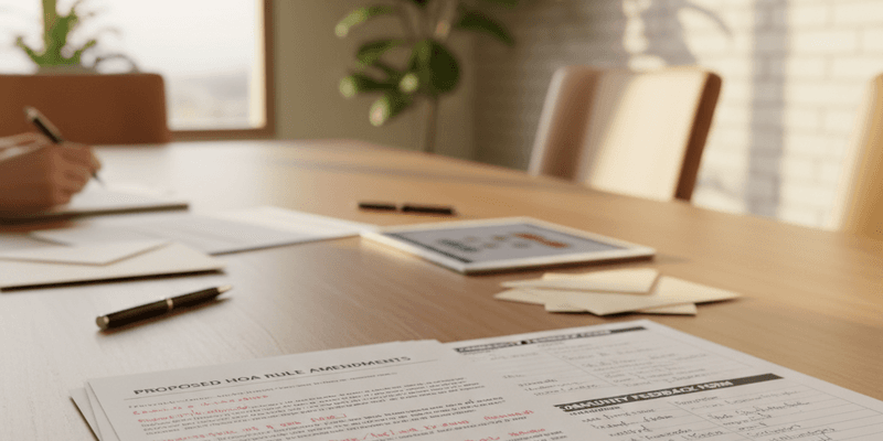 HOA Rule Change Owner Communication Checklist