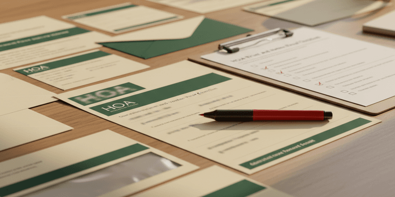 HOA Print and Mail Vendor Proof Checklist