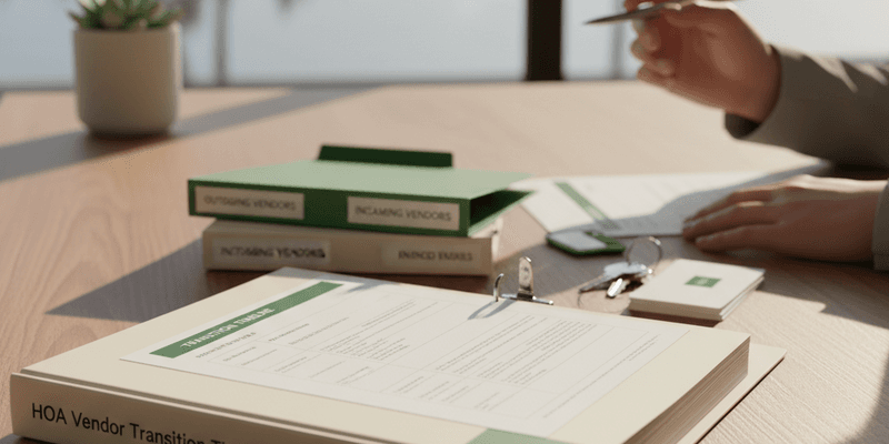 HOA Vendor Transition Timeline and Board Handoff