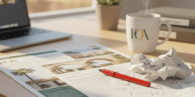 HOA Newsletter Production Workflow for Boards and Managers